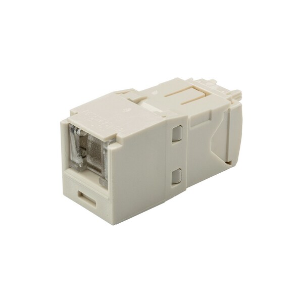 Panduit 1-PORT MOD JACK CAT6 8W8P UTP, MINICOM T568A/B SPRING SHUTTER, OFF WHITE CJH688TGIW